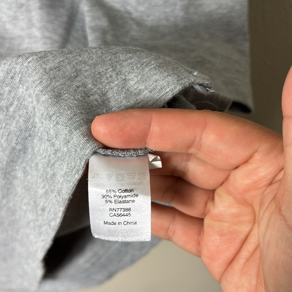 J. Crew Mercantile Gray Lace Up Sweatshirt Dress Cotton Blend size Large - Picture 6 of 9